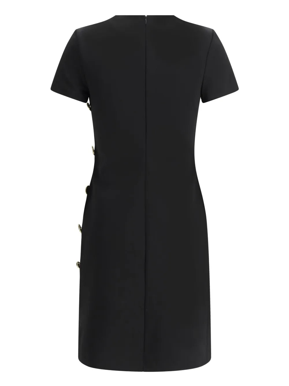 Button-Detail Punto-Milano Mini Dress