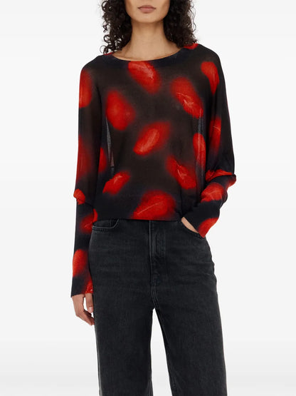 Plumas-Print Sweater