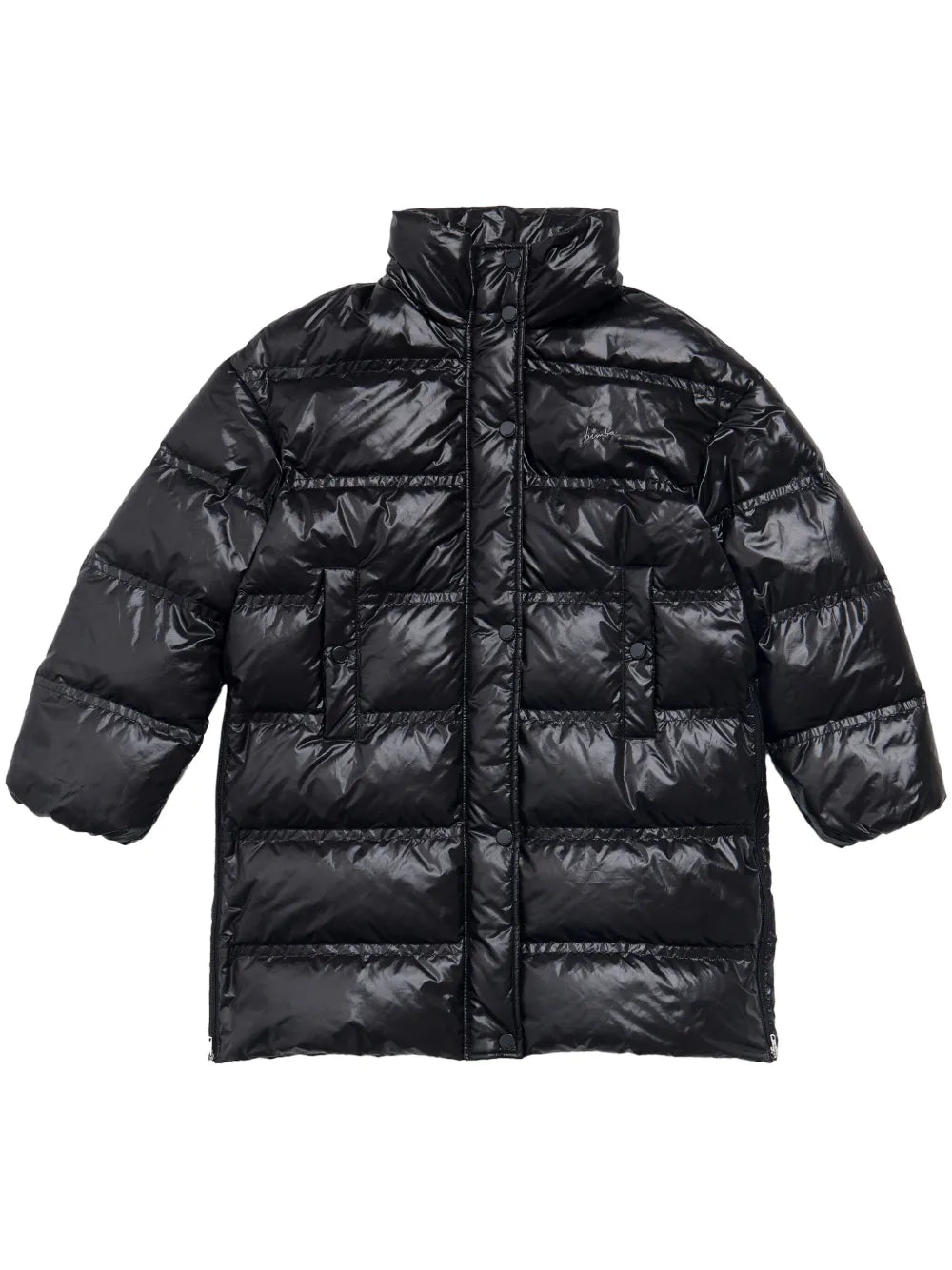 Funnel-Neck Padded Coat