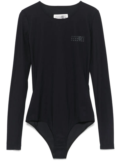 Numbers-Motif Bodysuit