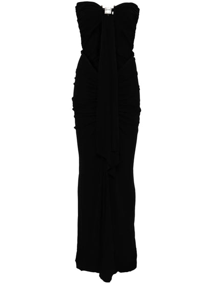 Bezel-Quartz Maxi Dress
