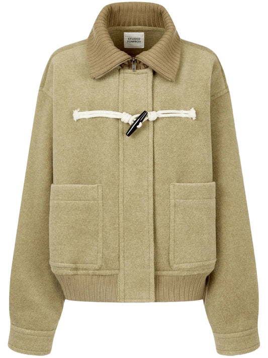Herringbone-Pattern Jacket