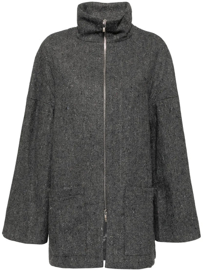 Reconstituted Military Blanket Coat