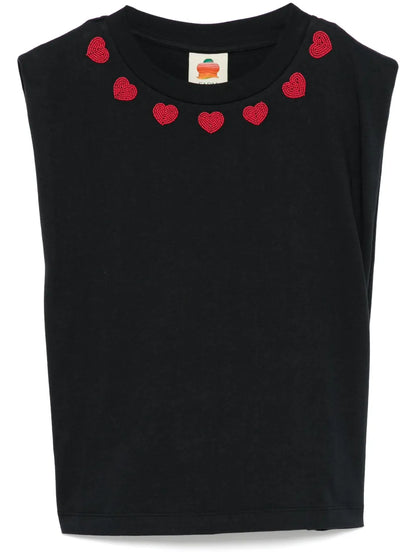 Beaded-Hearts T-Shirt