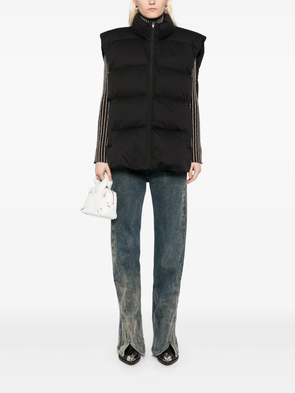 Mock Neck Padded Gillet