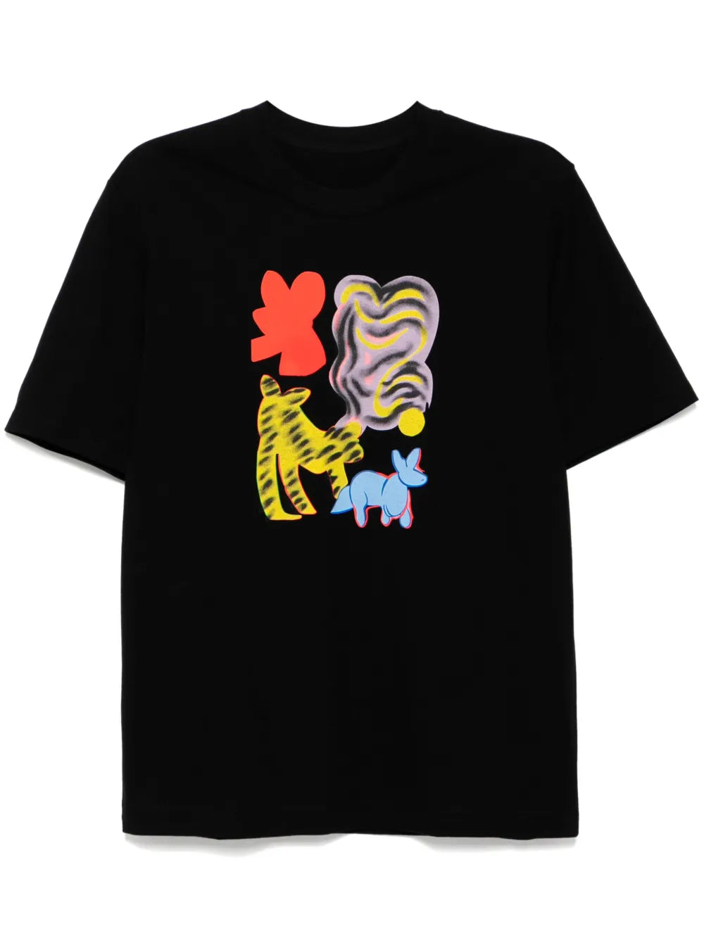 Cats-Printed T-Shirt