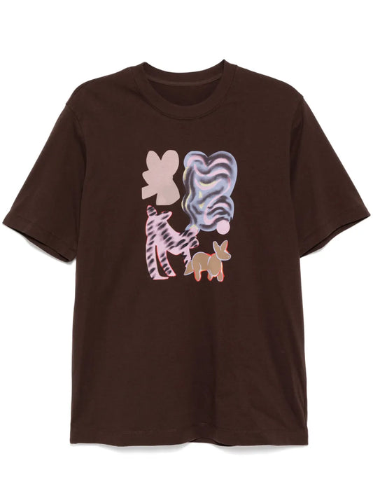 Cats-Printed T-Shirt