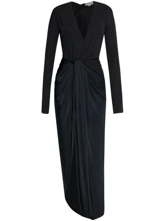 Knot-Detail Jersey Gown