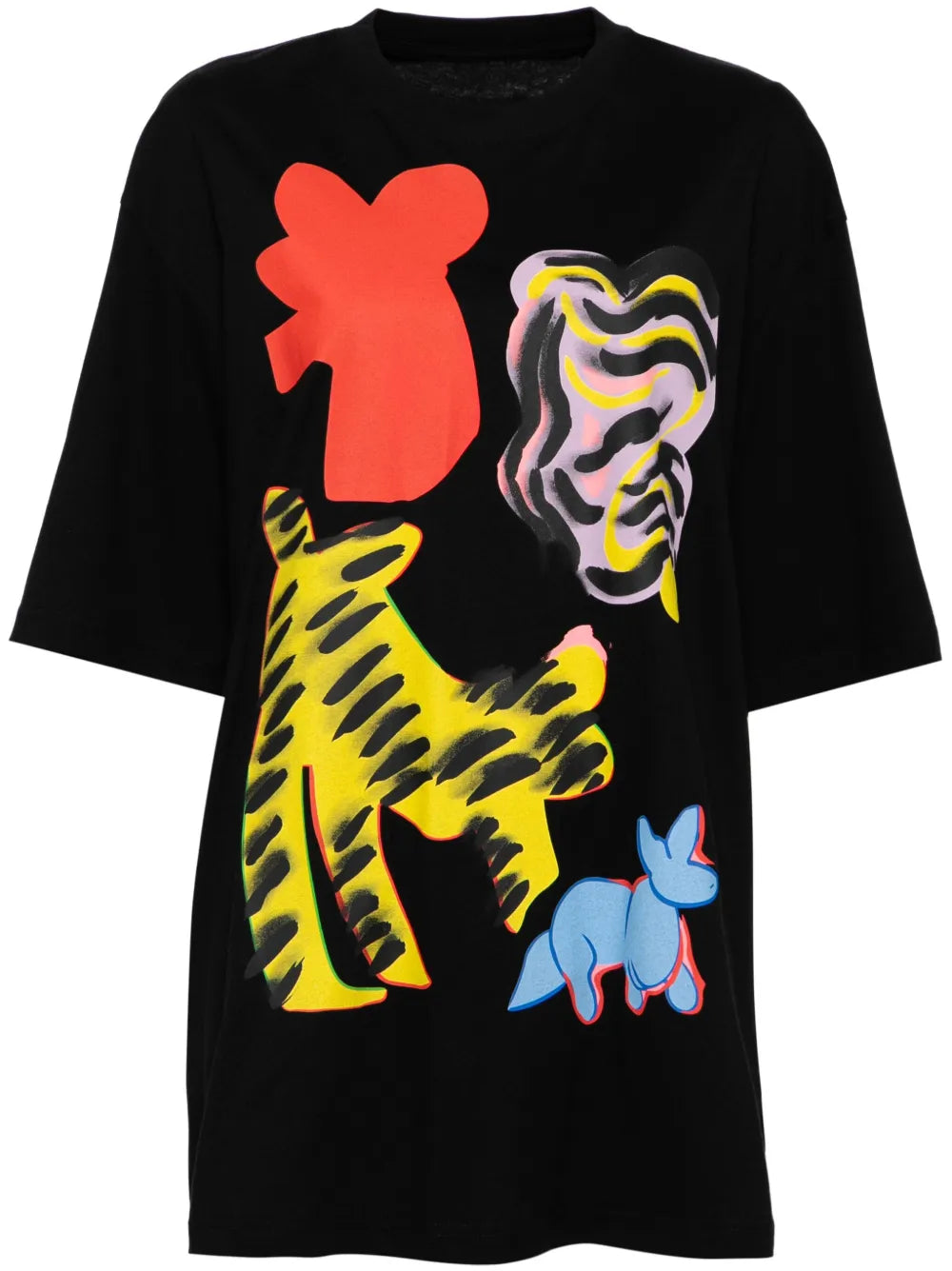 Cat-Printed T-Shirt