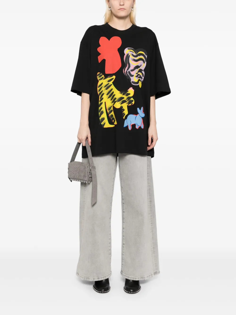 Cat-Printed T-Shirt