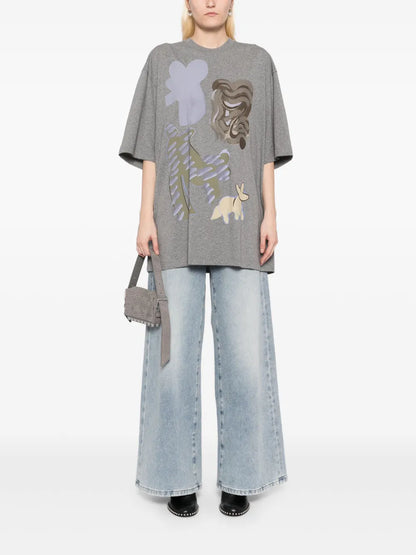 Washed Wide Leg Jeans