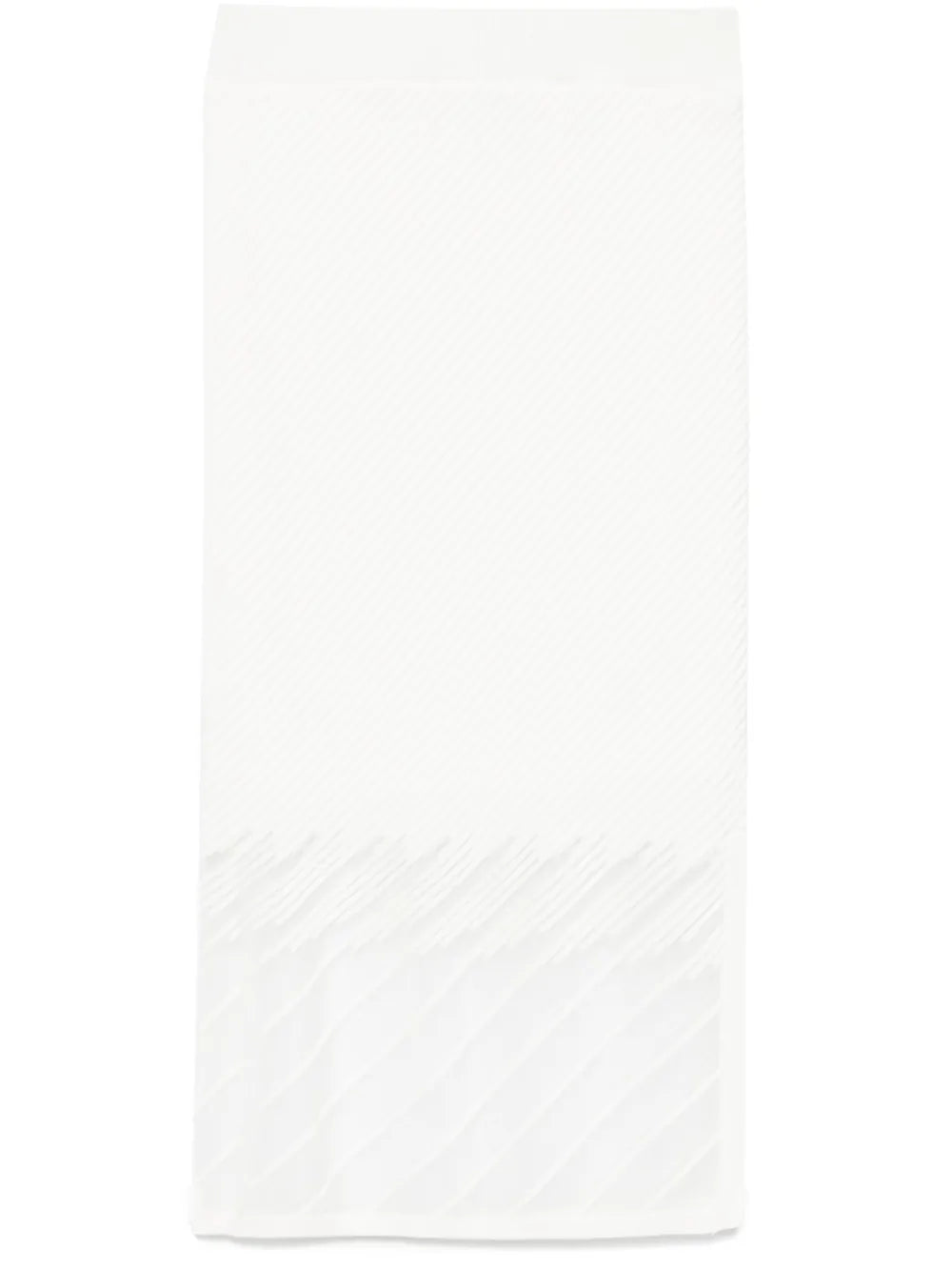 Sheer-Panels Midi Skirt