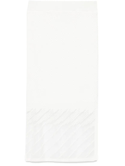 Sheer-Panels Midi Skirt