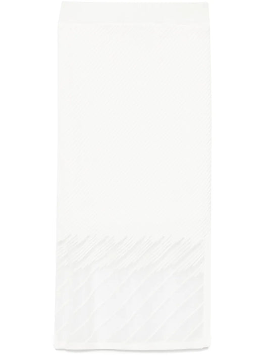 Sheer-Panels Midi Skirt