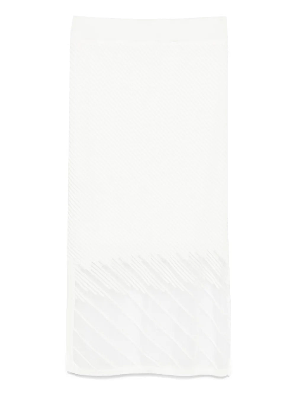 Sheer-Panels Midi Skirt