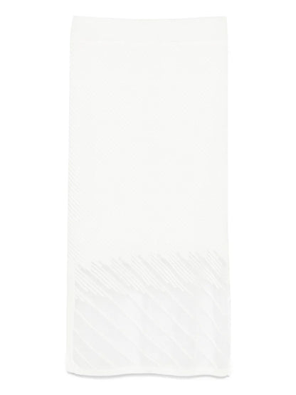 Sheer-Panels Midi Skirt