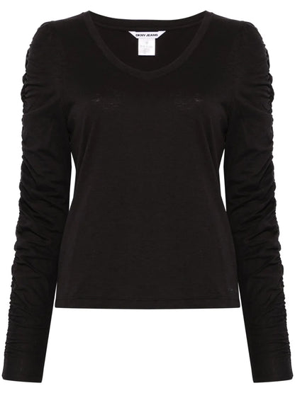 Ruched-Detail T-Shirt