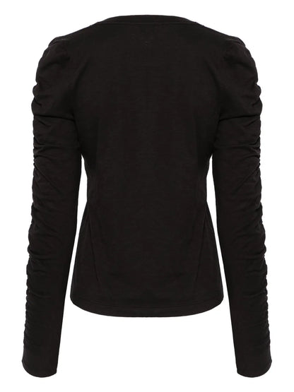 Ruched-Detail T-Shirt