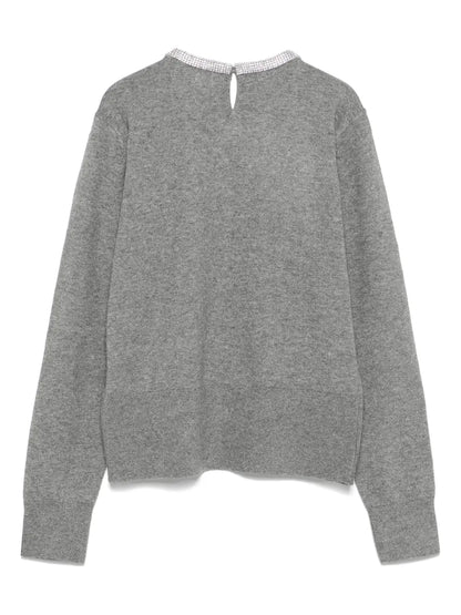Crystal-Embellished Sweater