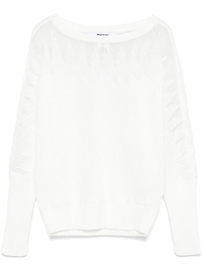 Sheer-Panels Sweater