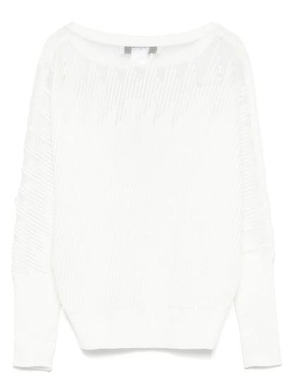 Sheer-Panels Sweater