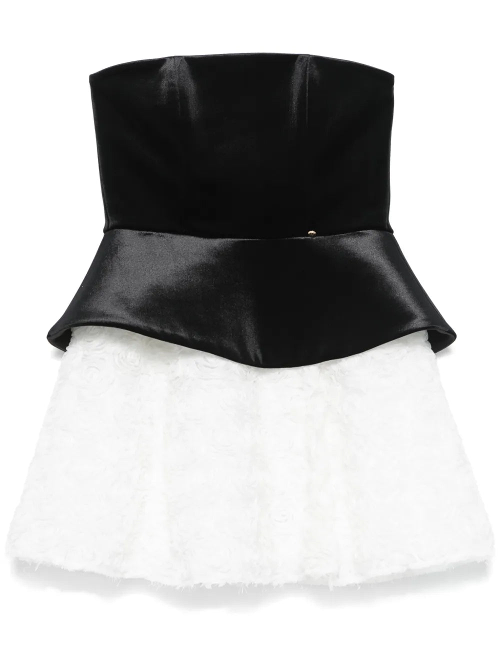Petal-Layer Velvet Mini Dress