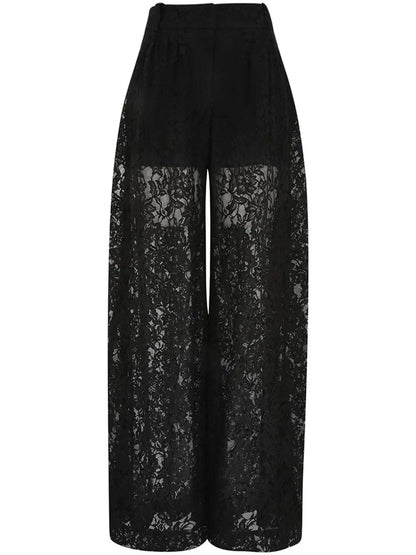 Belted Lace Trousers