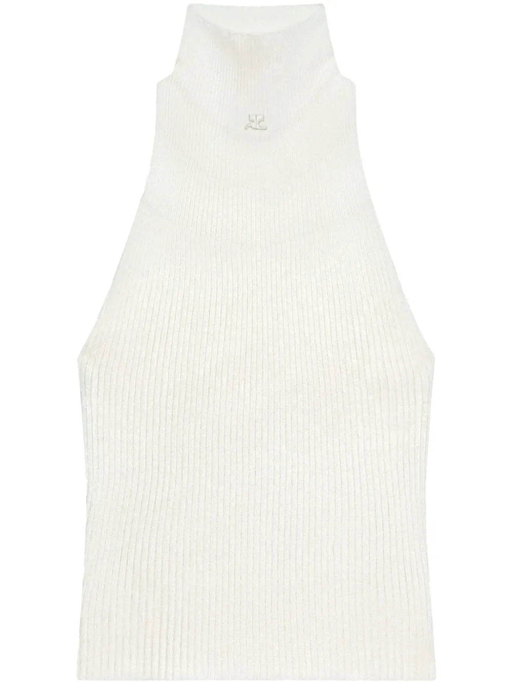 Ribbed Mock-Neck Tank Top