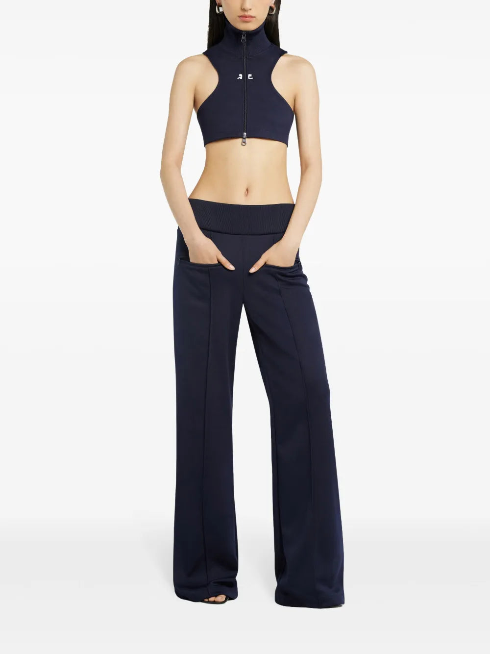 Scuba-Jersey Crop Top