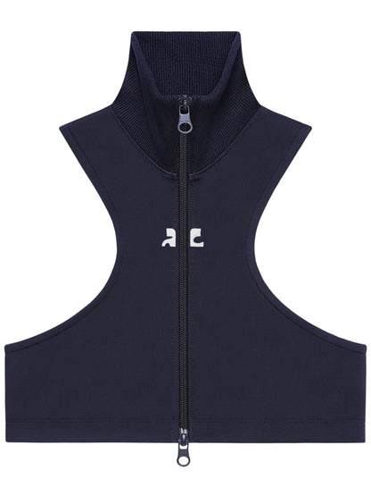 Scuba-Jersey Crop Top