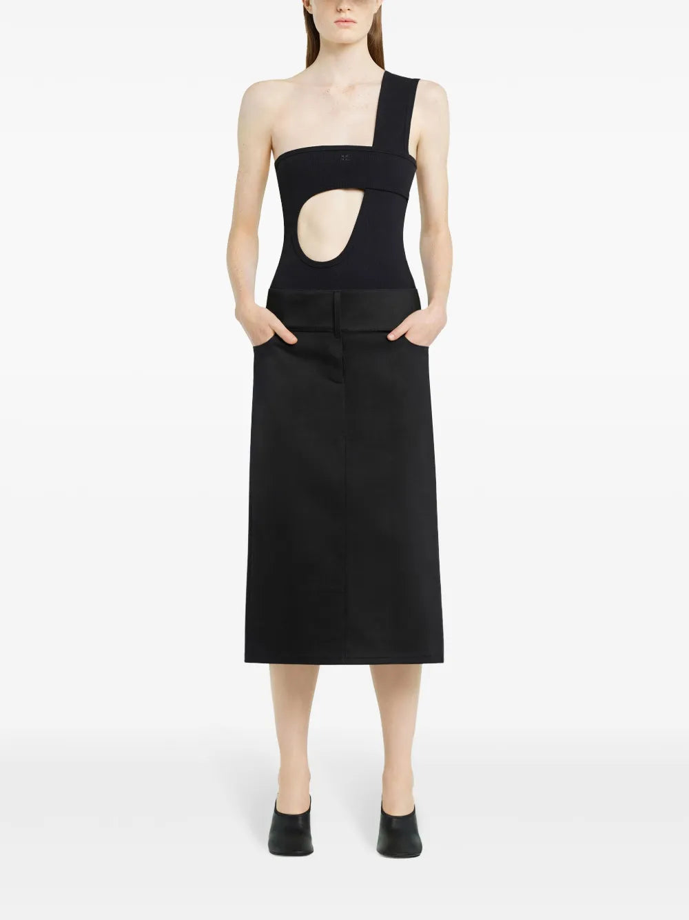 Belted Midi Skirt