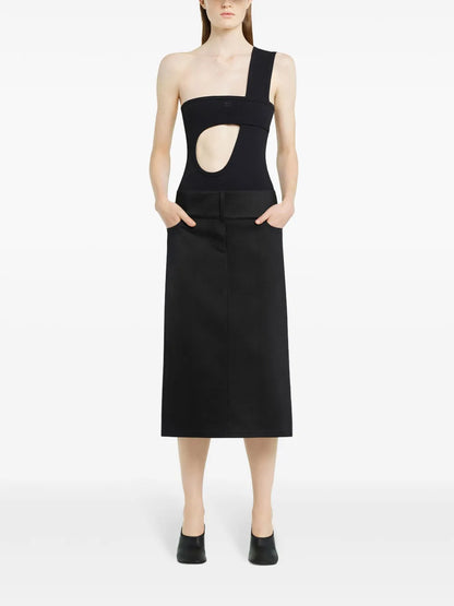 Belted Midi Skirt