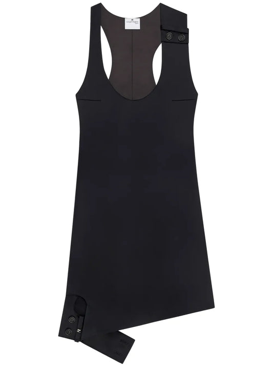 Double-Buckle Satin Dress