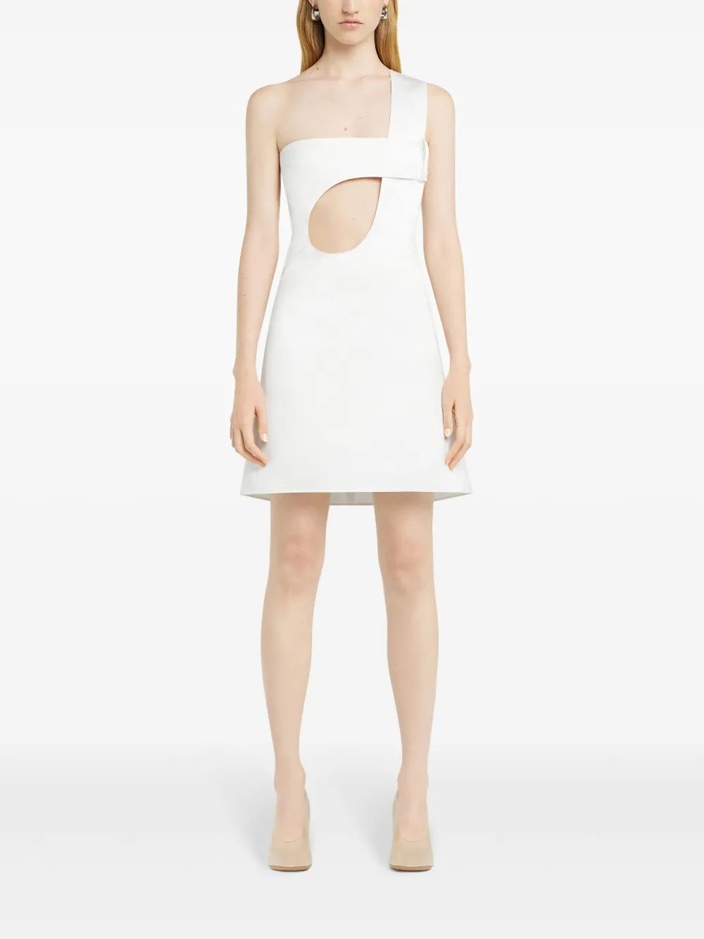 Cut-Out Satin Dress