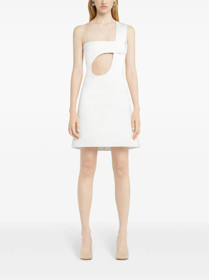 Cut-Out Satin Dress
