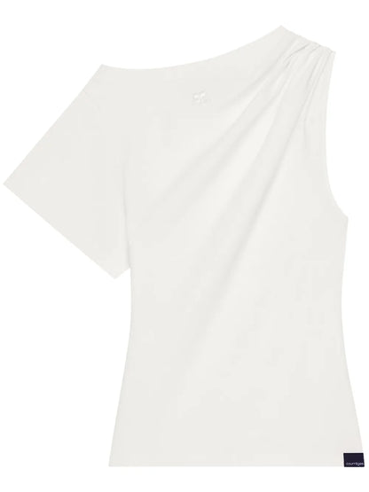 Asymmetric Draped T-Shirt