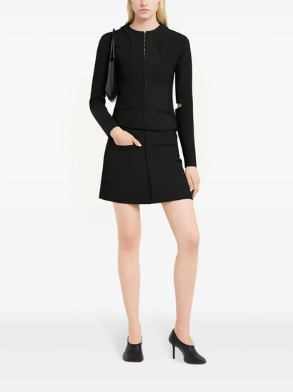 Heritage Clipped Mini Skirt