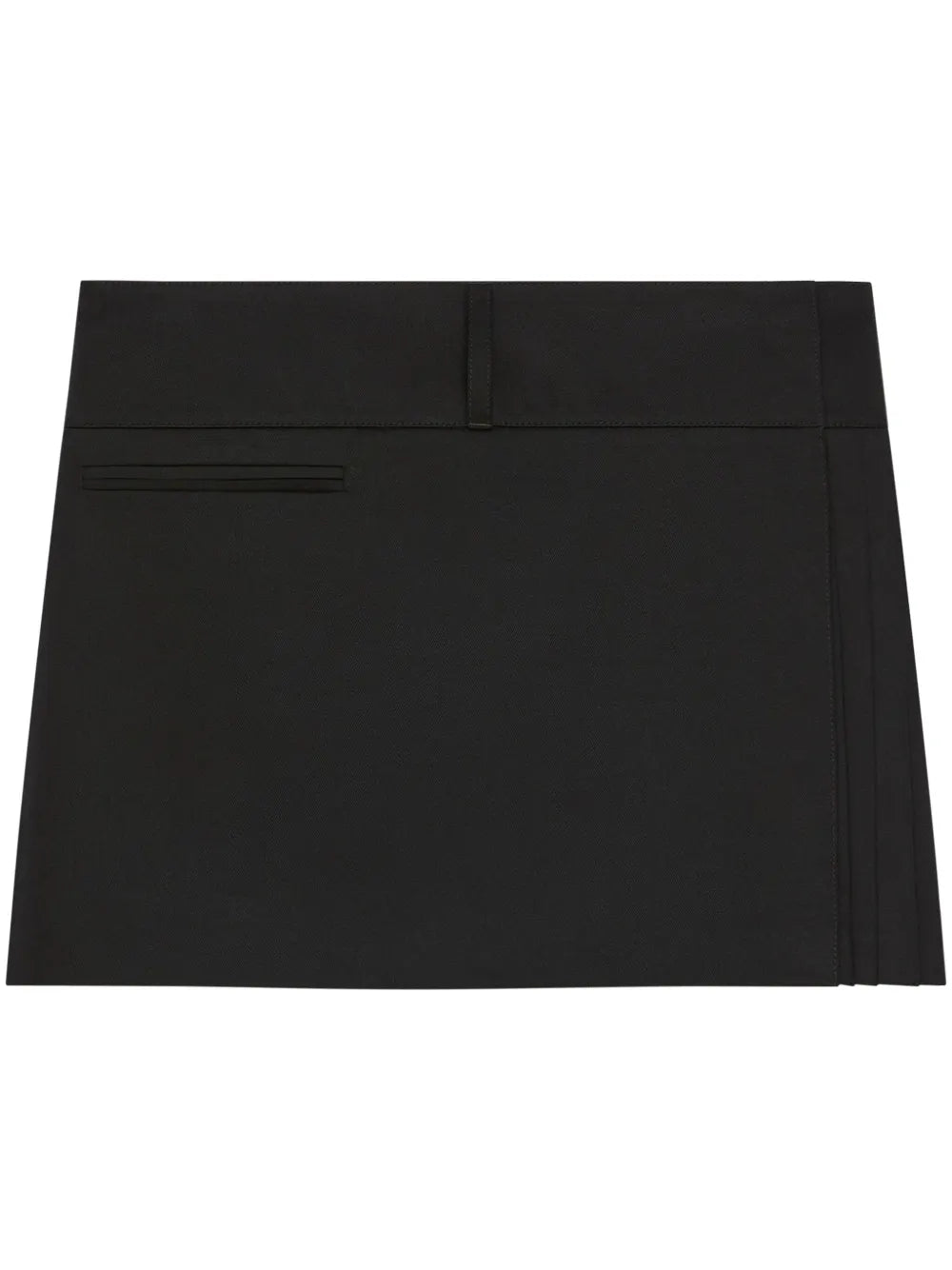 Belted Pleated Mini Skirt