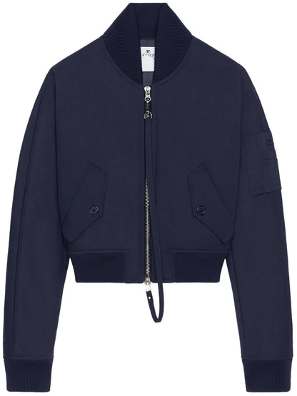 Cropped Bomber Jacket