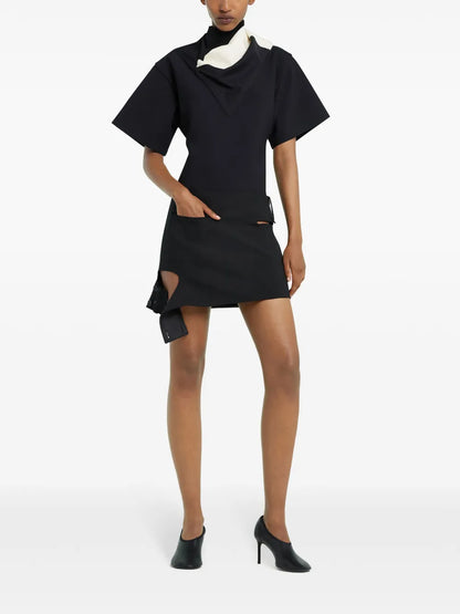 Cut-Out Mini Skirt