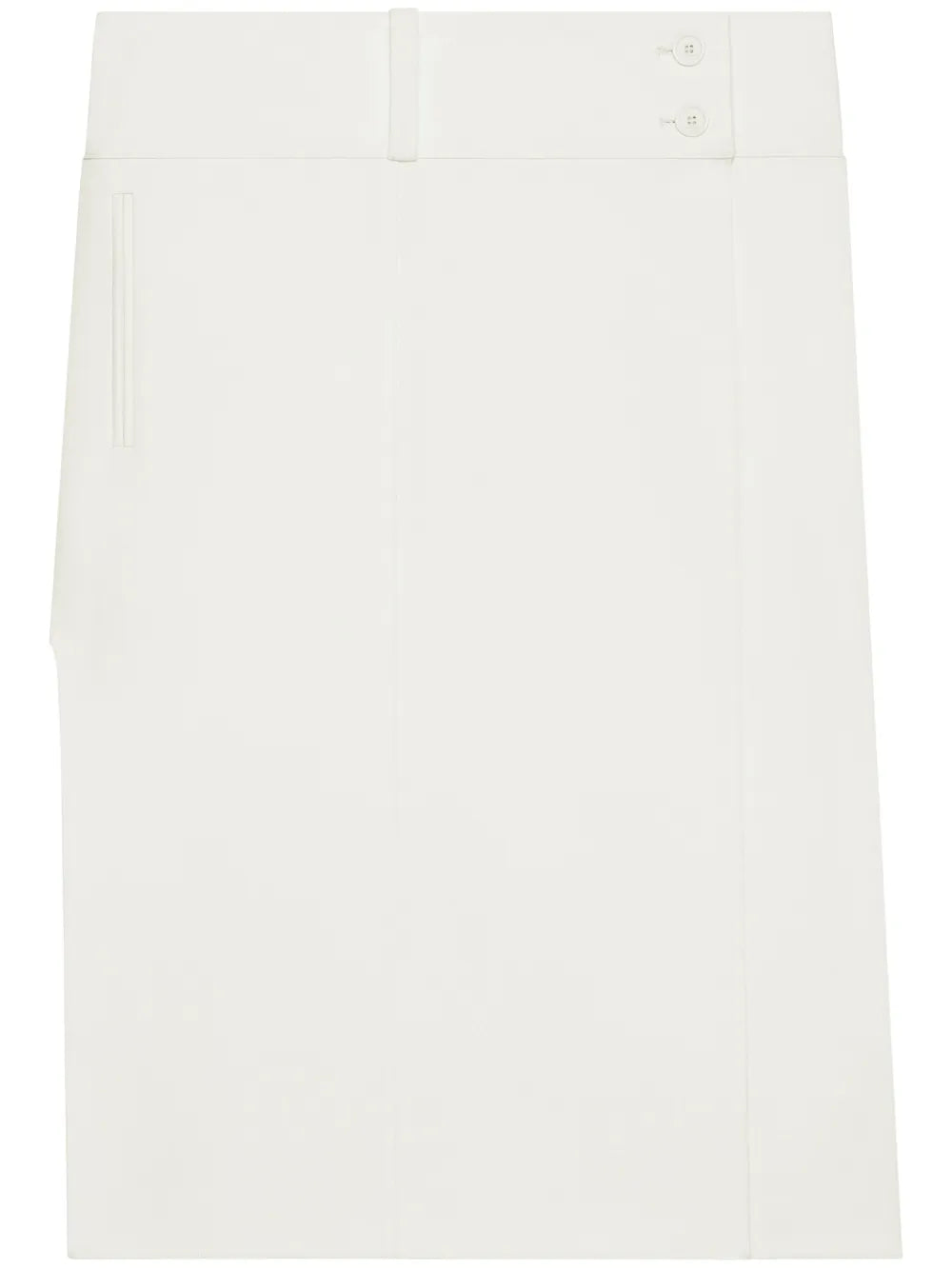 Belted Slit Skirt