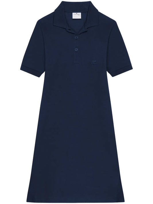 Polo-Collar Mini Dress