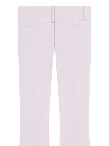 Belted Bootcut Trousers