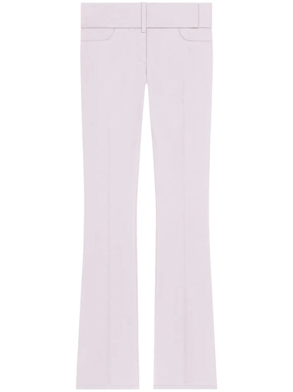 Belted Bootcut Trousers