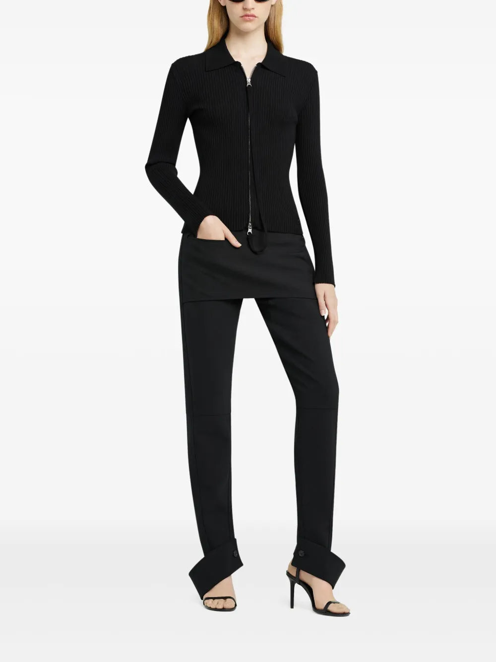 Zip-Up Cardigan