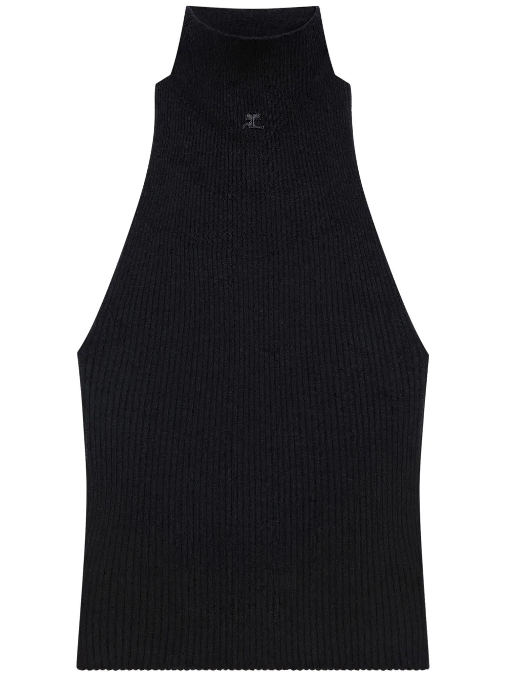 Ribbed Mock-Neck Tank Top