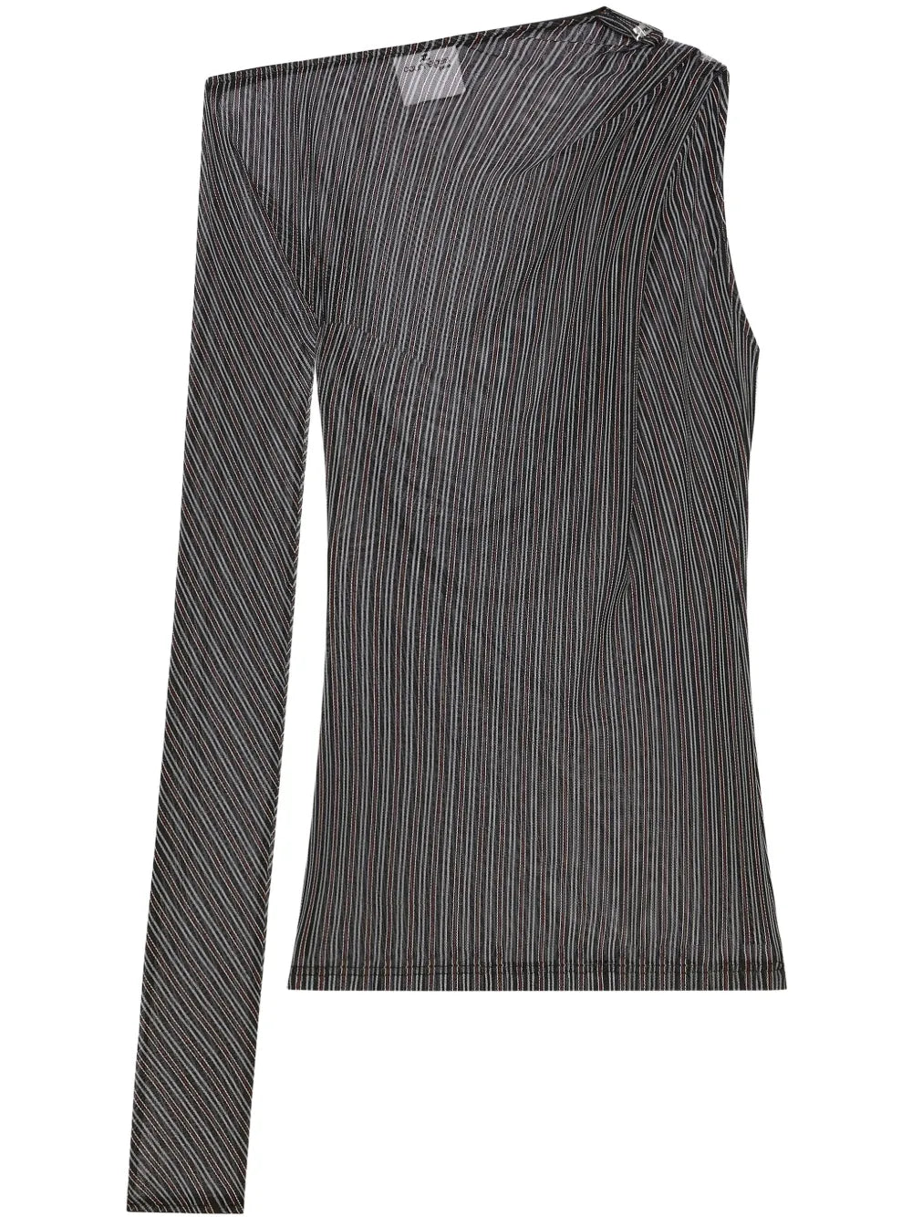 Striped Mesh Top