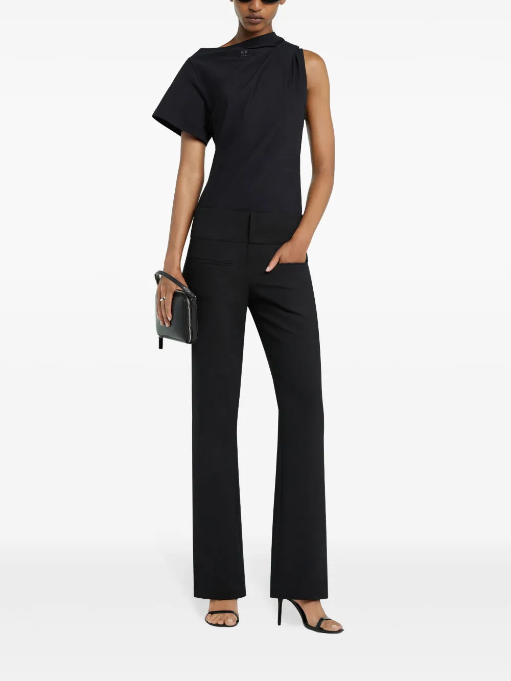 Asymmetric Draped T-Shirt