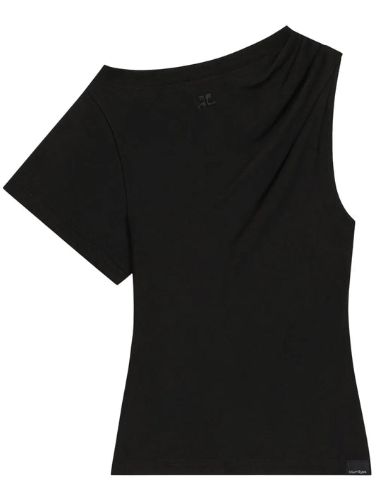 Asymmetric Draped T-Shirt