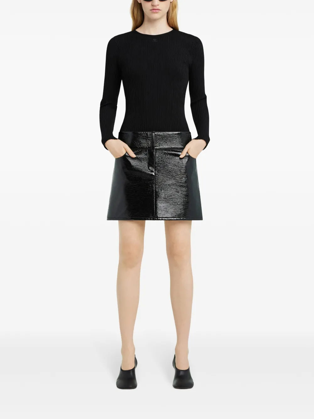 Belted Mini Skirt